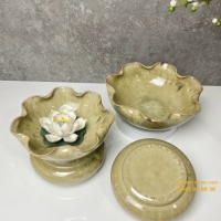 BÁT THẢ HOA ( VÀNG 20CM )