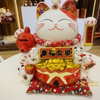 MÈO SỨ 2022053 ( Tiền Tài Viên Mãn )