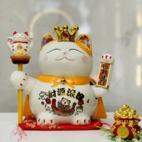 MÈO SỨ VÀNG (3909C)-Thiên Kim Vạn Lượng