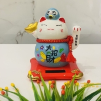 MÈO THẦN TÀI NL 18040 - xanh