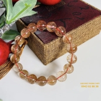 Vòng tay thạch anh tóc đỏ ( 9ly 2a )