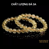 Vòng tay thạch anh tóc vàng ( 10 Ly 3a )