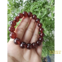 Vòng tay ngọc hồng lựu ( 13mm 5a )
