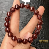 Vòng tay thạch anh tóc đỏ ( 11ly 3a )