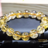 Vòng tay thạch anh tóc vàng (12mm 5a )