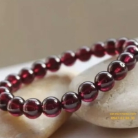 Vòng tay ngọc hồng lựu ( 11mm 5a )