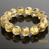 Vòng tay thạch anh tóc vàng (10mm 7a )