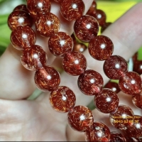 Vòng tay thạch anh tóc đỏ (15 3a )
