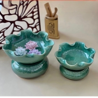 BÁT THẢ HOA ( CẨM THẠCH 24CM )