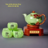 bộ ấm chén ngọc onyx