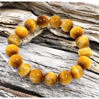 Vòng Tay Mắt Hổ Vàng 12mm 6A