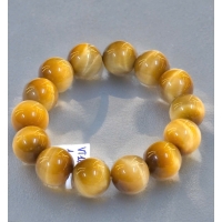 Vòng tay mắt hổ vàng 14mm 6a