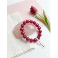 Vòng tay ruby cắt giác 10mm