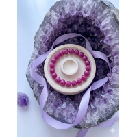Vòng tay ruby hồng 10cm