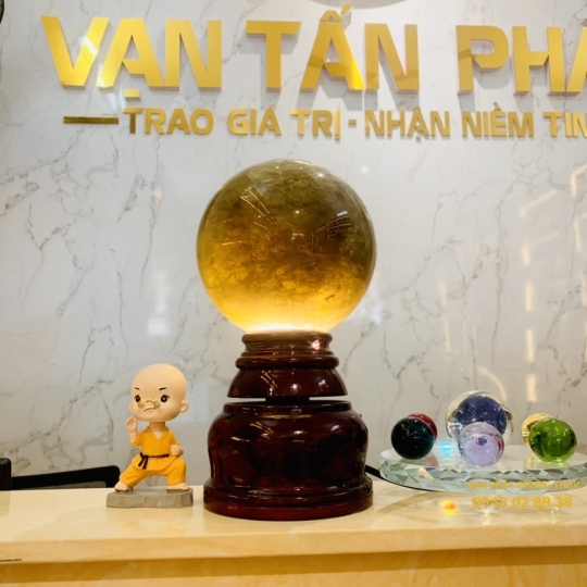 CẦU THẠCH ANH VÀNG 3A 3,55kg