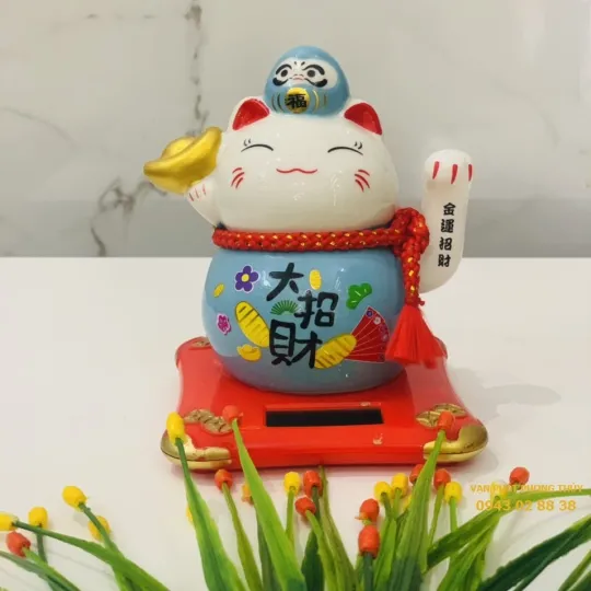 MÈO THẦN TÀI NL 18040 - xanh