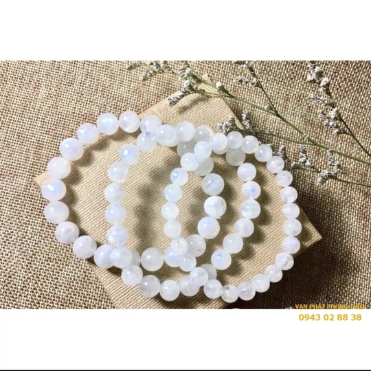 VÒNG TAY ĐÁ MẶT TRĂNG ( 8mm 5a )