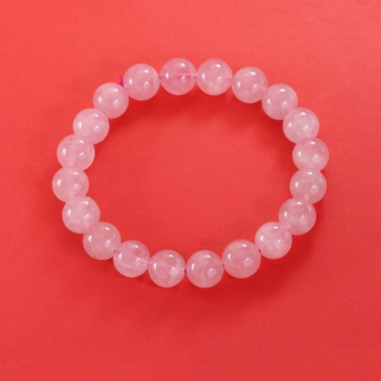VÒNG TAY THẠCH ANH HỒNG ( 8mm 3a )