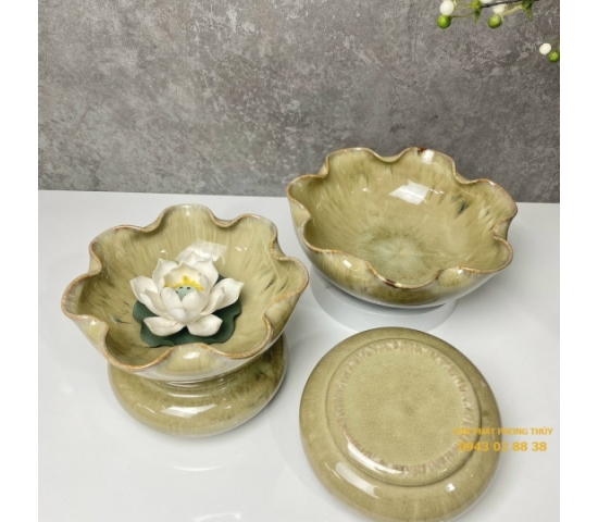 BÁT THẢ HOA ( VÀNG 20CM )