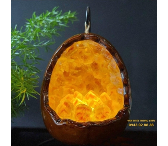 ĐÈN NGỦ ĐÁ THẠCH ANH VÀNG