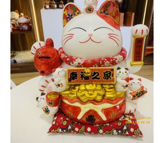 MÈO SỨ 2022053 ( Tiền Tài Viên Mãn )