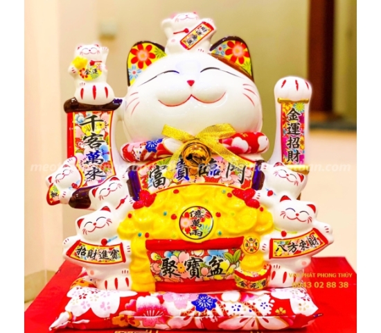 MÈO SỨ 0858-13 ( Phú Quý Lâm Môn)