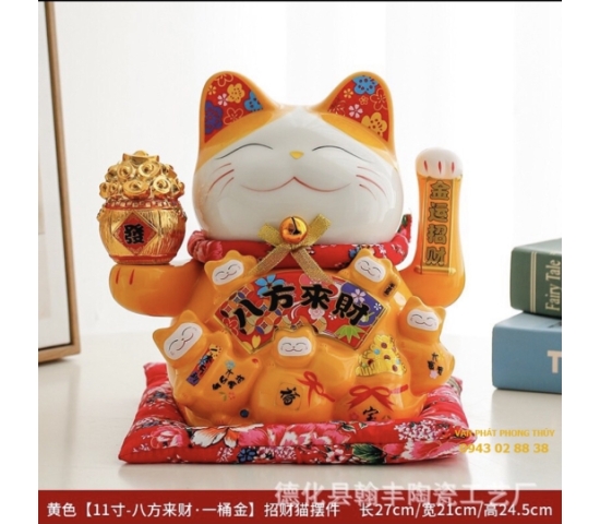 MÈO SỨ 19032-13 ( May mắn đại cát )