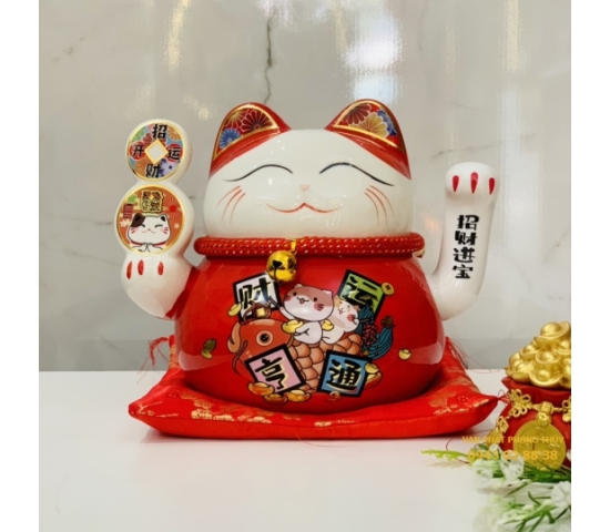 MÈO SỨ 3507D-1 (Bát Phương Chiêu Tài )