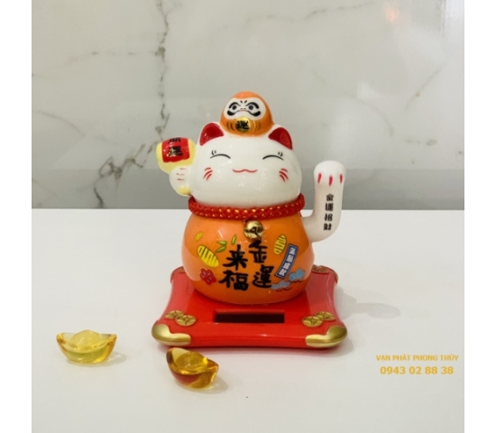 MÈO THẦN TÀI NL 18040 - Cam