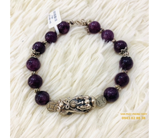 VÒNG THẠCH ANH TÍM PHỐI CHARM