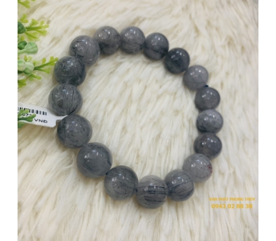 Vòng tay thạch anh tóc đen ( 14ly 2a )