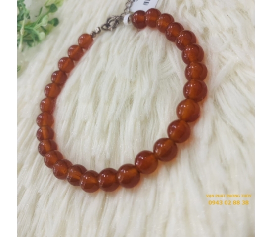 VÒNG TAY CARNELIAN ĐỎ ( 5ly )