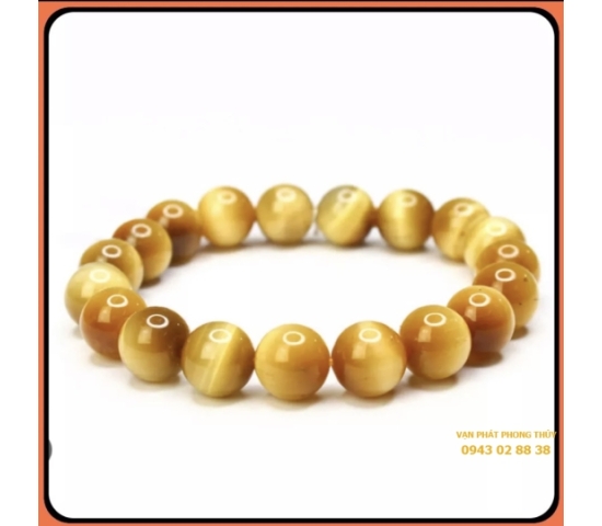 Vòng tay mắt hổ vàng ( 14mm 6a11 )