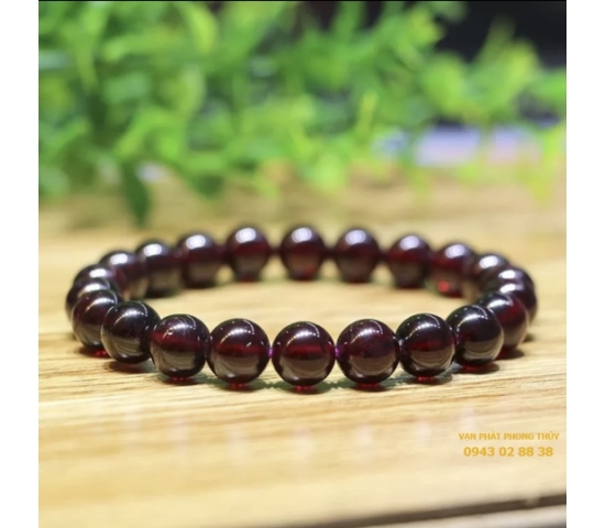 Vòng tay ngọc hồng lựu ( 13mm 3a )