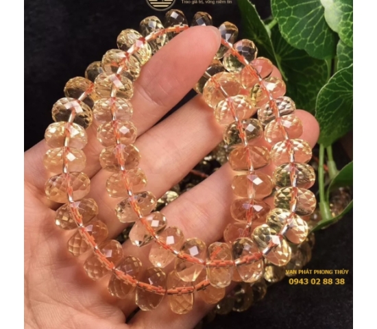 Vòng tay thạch anh cắt giác ( 8mm )