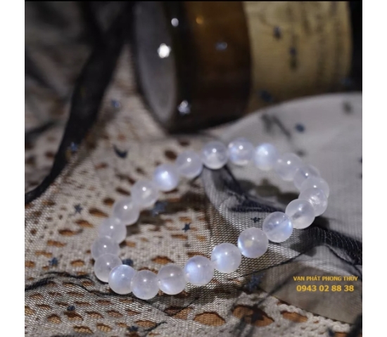 VÒNG TAY ĐÁ MẶT TRĂNG ( 13mm 3a )