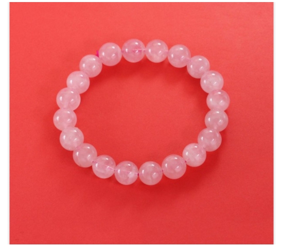 VÒNG TAY THẠCH ANH HỒNG ( 8mm 3a )