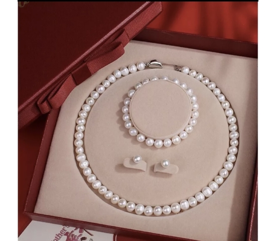 BỘ DÂY CHUYỀN ( VÒNG TAY, HOA TAY NGỌC TRAI )