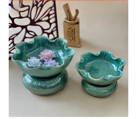 BÁT THẢ HOA ( CẨM THẠCH 24CM )
