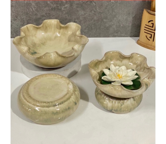 BÁT THẢ HOA ( VÀNG 24CM )