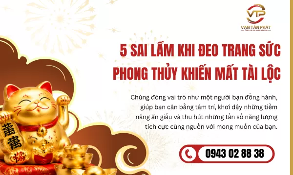 5 Sai Lầm Khi Đeo Trang Sức Phong Thủy Khiến Mất Tài Lộc