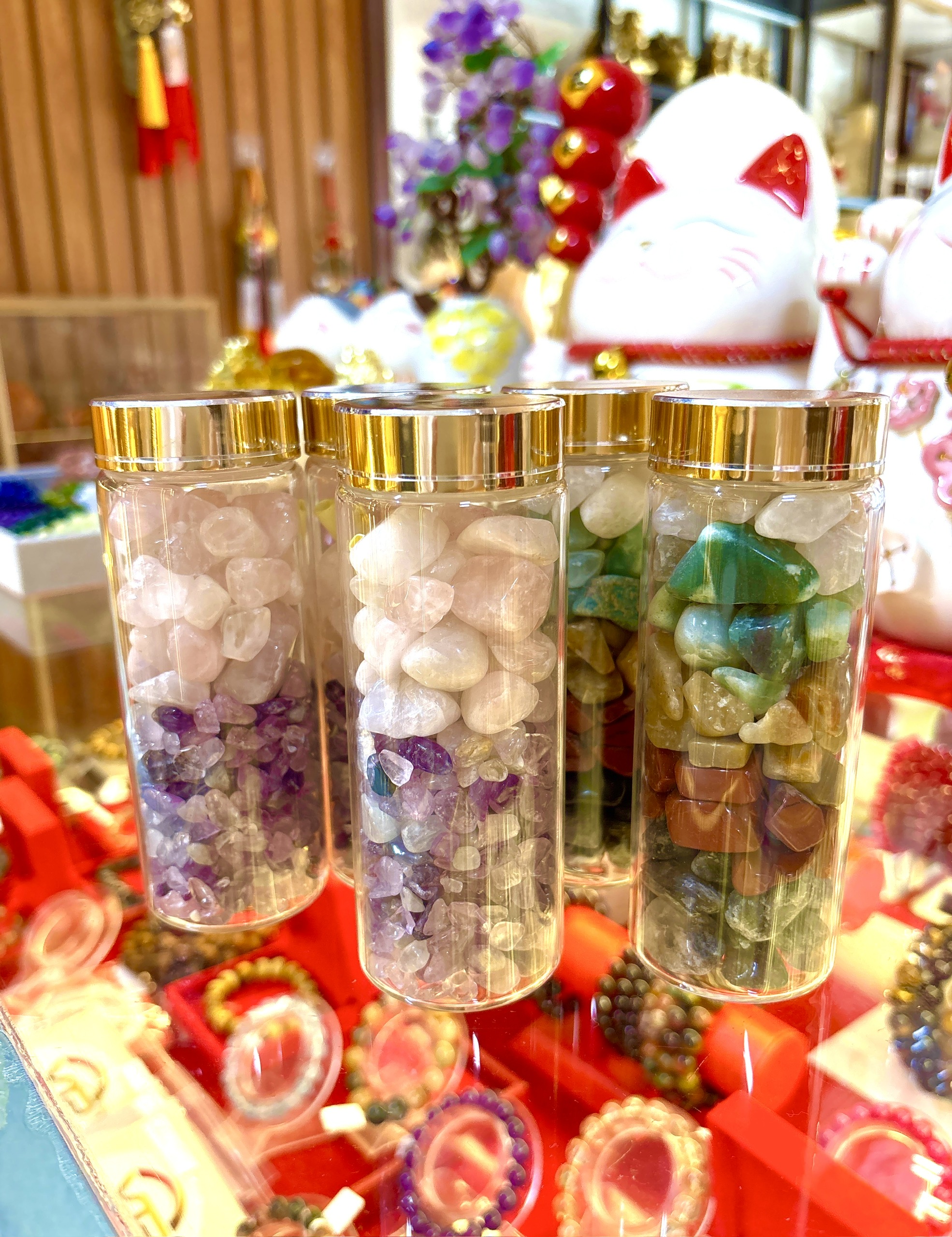 Lọ đá thạch anh Hạnh Phúc & lọ thạch anh spell love